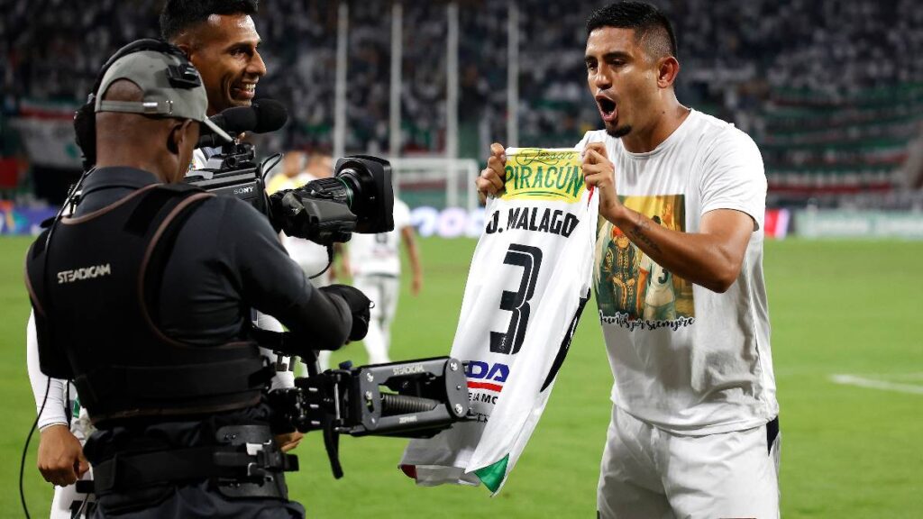 Jerson Malagón celebrando un gol con el Once Caldas / Vizzor