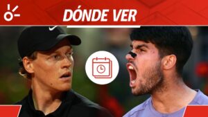 Carlos Alcaraz vs Jannik Sinner: horario y dónde ver por TV y online la final del Masters 1000 de Roma