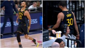 ¡Alerta! Stephen Curry se lesiona el tendón de la corva y no vuelve para el Juego 1 ante T-Wolves