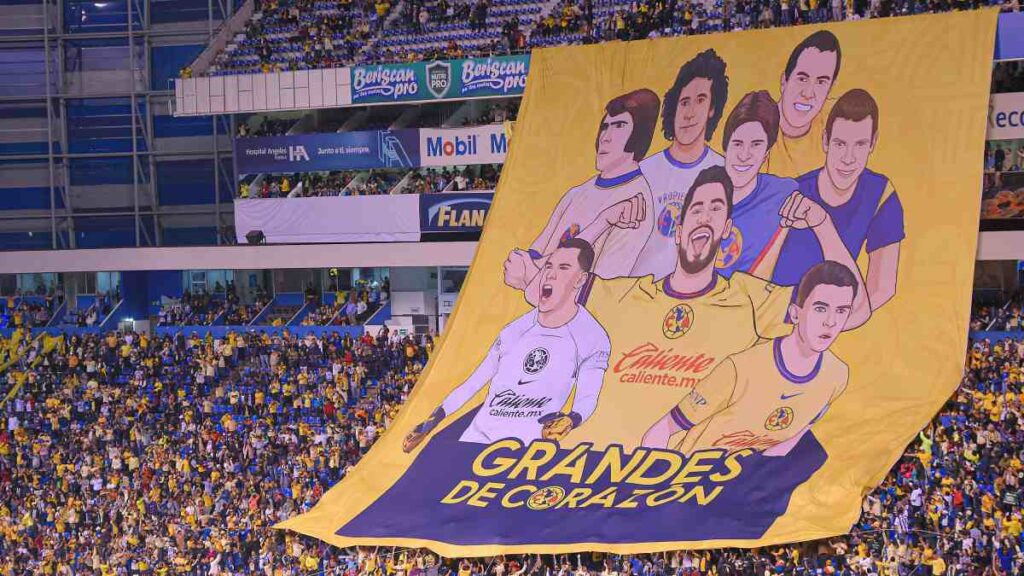 Tifo del América en la final ante Monterrey Apertura 2024 Liga MX
