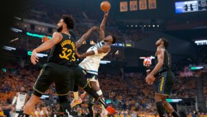 ¡Timberwolves se pone a un triunfo de la final del Oeste! Derrota a unos deslucidos Warriors en el Juego 4