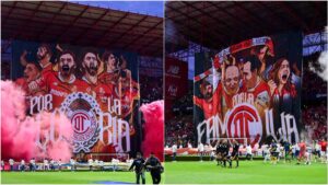 Los espectaculares tifos del Toluca durante la final de vuelta ante América