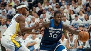 Los Warriors resienten la ausencia de Curry y Minnesota empata la serie a un triunfo por bando