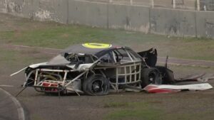 Terrible choque de Rafael Vallina en la Nascar México Series de Querétaro