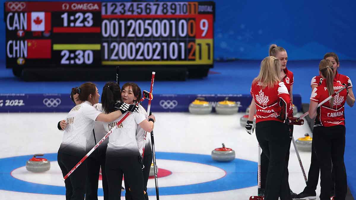 Highlights | Curling | Canadá vs China | Round Robin Equipos Femenil | Día 12