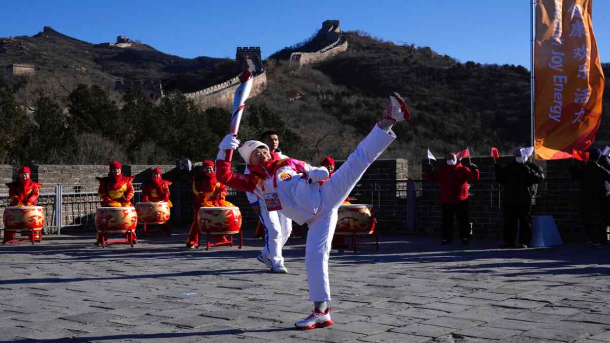 La Antorcha Olímpica recorre la Gran Muralla China