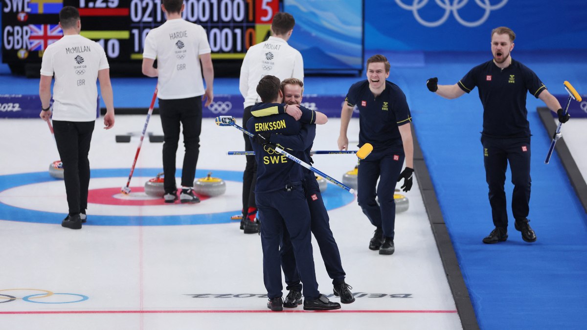 El camino al oro de Suecia en el curling varonil de Beijing 2022