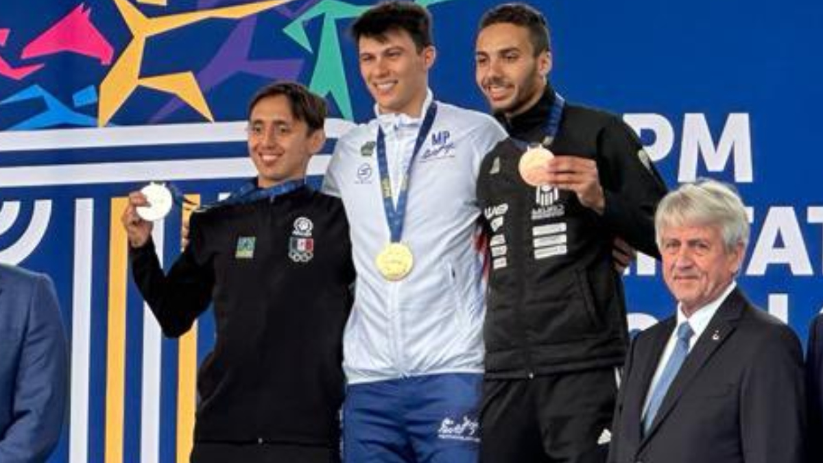 Emiliano Hernández logra plaza olímpica y plata en el Mundial de Pentatlón Moderno Bath 2023